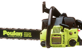 Overview of the Poulan 2150 chainsaw. Specifications, description and user manual