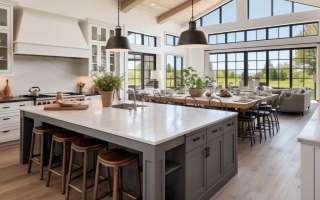 10+ White Modern Farmhouse Kitchen Layouts for Optimal Functionality