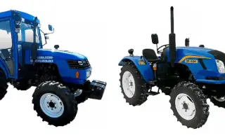 Aperçu de la gamme de modèles de petits tracteurs DongFeng. Description et commentaires