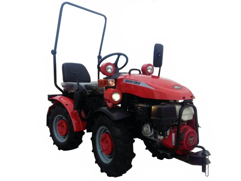 Small tractors Belarus MTZ 112N. Model name, engine type and intended use of the machine