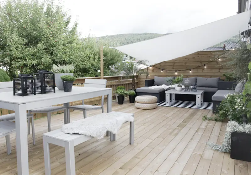 Design de terraço aconchegante para sua casa: ideias para fotos