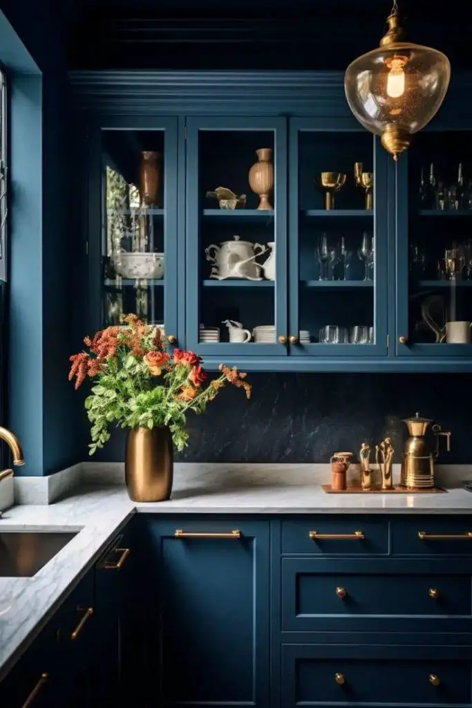 30+ Beautiful Blue Kitchen Cabinet Ideas to Inspire