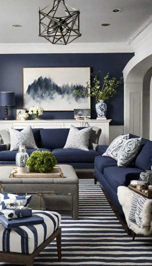 Cozy Blue Living Room: Tips for Creating a Relaxing and Comfortable Gathering Area
