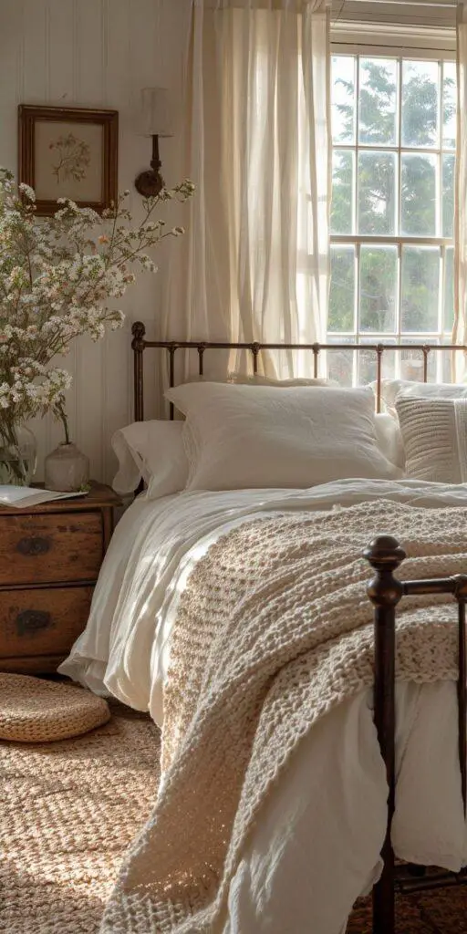 28 Stunning Vintage Farmhouse Bedroom Ideas: Beautiful and Timeless Inspirations