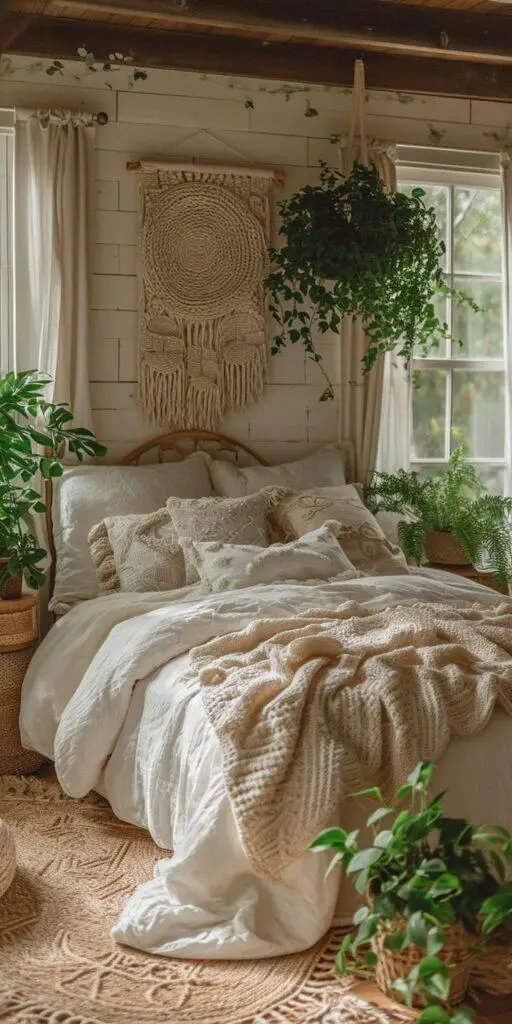 28 Breathtaking Boho Bedroom Bed Ideas