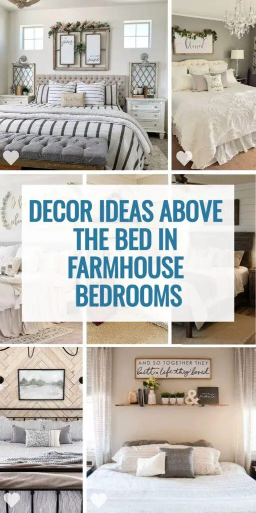 33 Breathtaking Decor Ideas Above the Bed in Farmhouse Bedrooms