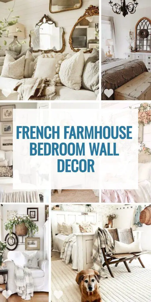 French farmhouse bedroom wall decor