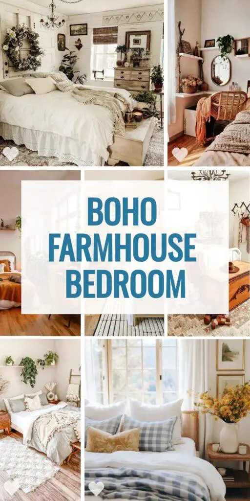 30 Gorgeous Boho Farmhouse Bedroom Ideas