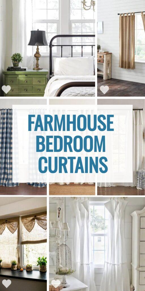 15 Beautiful Farmhouse Bedroom Curtain Designs
