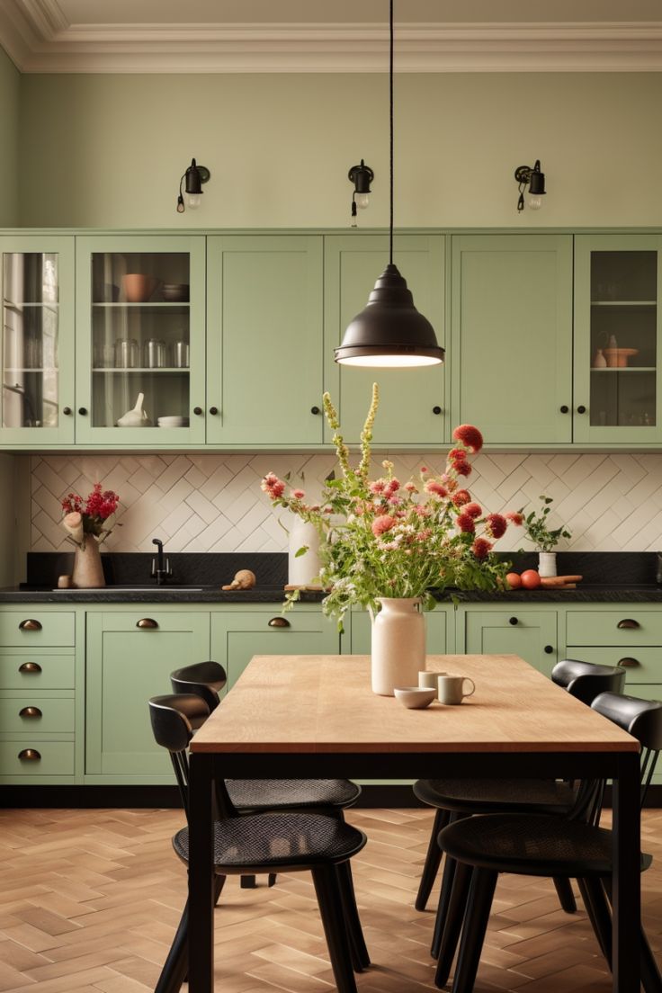 Top 20 Black & Green Kitchens: Elegant Design Inspirations